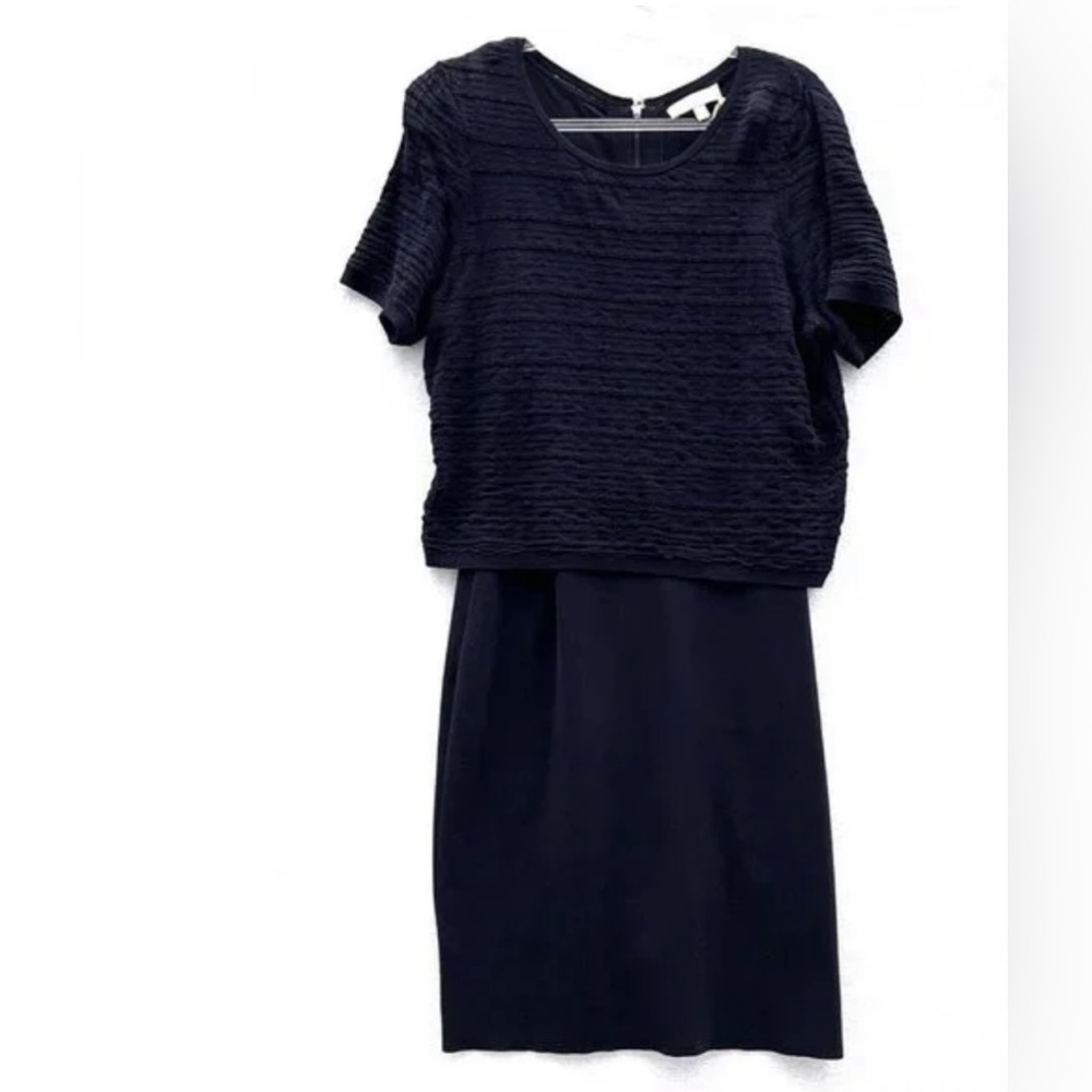 Elegant Black Textured Dress